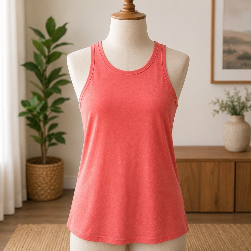 NWOT AG Adriano Goldschmied‎ Tank Top Womens XS Coral Pink Sleeveless Seam Back